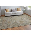 Feizy Corbitt Classic Oriental, Blue/Gold/Gray, 8'-6" x 11'-6" Area Rug