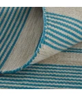 Feizy Duprine Casual Stripes, Ivory/Blue, 8' x 11' Area Rug