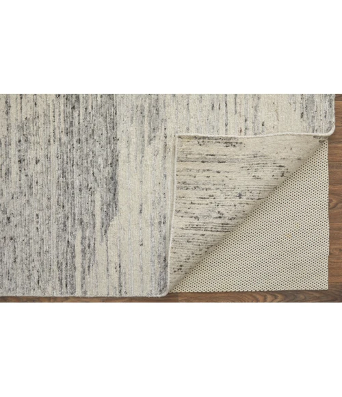 Feizy Brighton Casual Abstract, Ivory/Gray, 4' x 6' Accent Rug
