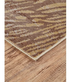 Feizy Cannes YELLOW/DARK GOLD 6723689F 8 ft. X 8 ft. Round Rug