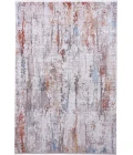Feizy Cadiz Industrial Abstract, Gray/Red/Blue, 9'-9" x 13'-2" Area Rug