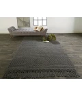 Feizy Phoenix Farmhouse Geometric, Gray, 7'-9" x 9'-9" Area Rug