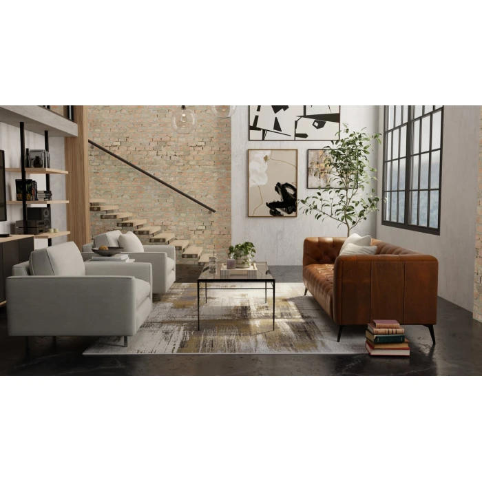Feizy Mandana Brown/Ivory CME39LYF 8ft.2in. x 11ft.6in. Rect. Rug