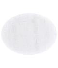 Feizy Saphir Mira WHITE/WHITE 6803493F 7 ft. 6 in. X 7 ft. 6 in. Round Rug