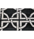 Feizy Dim Sum Global Abstract, Black/Silver, 8'-6" x 11'-6" Area Rug