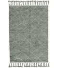 Feizy Twain Global Diamond, Green/Gray/Ivory, 9'-6" x 13'-6" Area Rug
