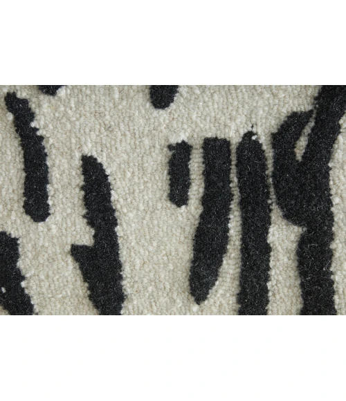 Feizy Winston Ivory/Black WNS8B06F 5ft. x 8ft. Rect. Rug
