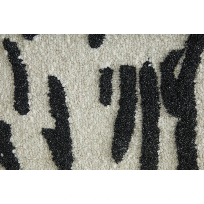 Feizy Winston Ivory/Black WNS8B06F 5ft. x 8ft. Rect. Rug