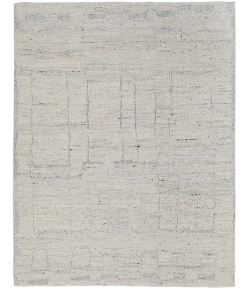 Feizy Navaro Scandinavian Distressed, Ivory/Gray/Blue, 3'-6" x 5'-6" Accent Rug