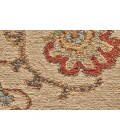 Feizy Amherst Classic Bordered, Tan/Gold/Red, 9'-6" x 13'-6" Area Rug