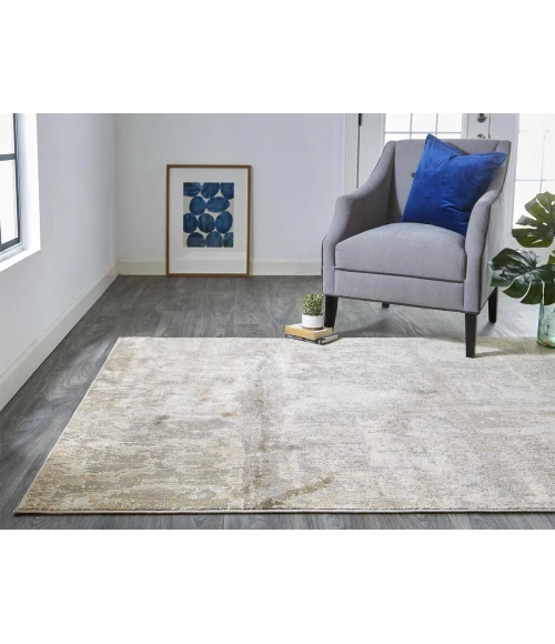 Feizy Parker IVORY/GRAY PRK3701F 9 ft. X 12 ft. Rectangle Rug