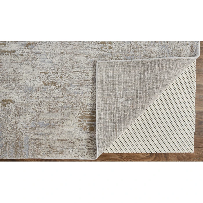 Feizy Vancouver Contemporary Abstract Rug, Ivory/Gray, 8' x 10' Area Rug