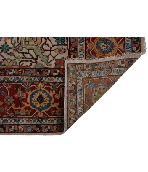 Harounian Antique Heriz Ivory - Red 109 10 ft. X 14 ft. Rectangle Rug