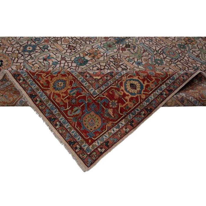 Harounian Antique Heriz Ivory - Red 109 10 ft. X 14 ft. Rectangle Rug
