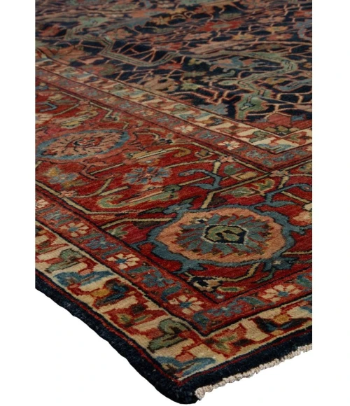 Harounian Antique Heriz Blue - Red 121 9 ft. X 12 ft. Rectangle Rug