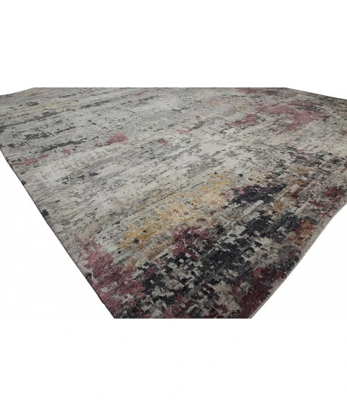 Harounian Fantasy Grey - Purple FA-631 8 ft. X 10 ft. Rectangle Rug