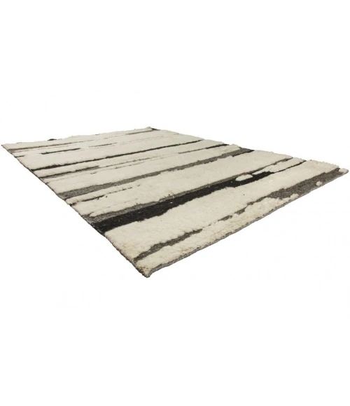 Harounian Fern Black FN-03 6 ft. X 9 ft. Rectangle Rug