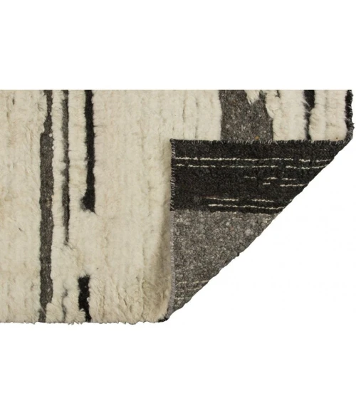 Harounian Fern Black FN-03 6 ft. X 9 ft. Rectangle Rug