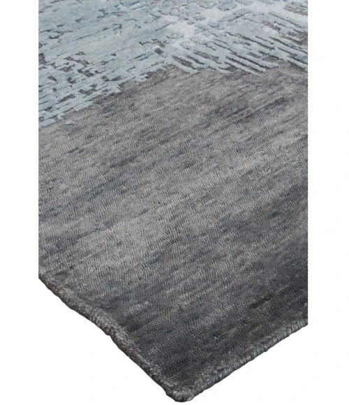 Harounian Fusion Slate-Blue US-06 6 ft. X 9 ft. Rectangle Rug