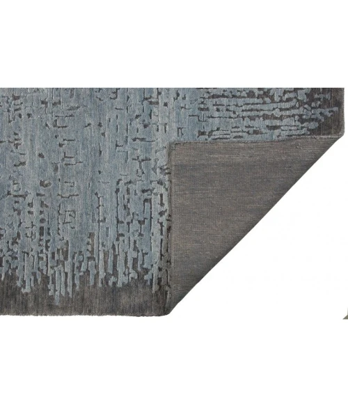 Harounian Fusion Slate-Blue US-06 6 ft. X 9 ft. Rectangle Rug
