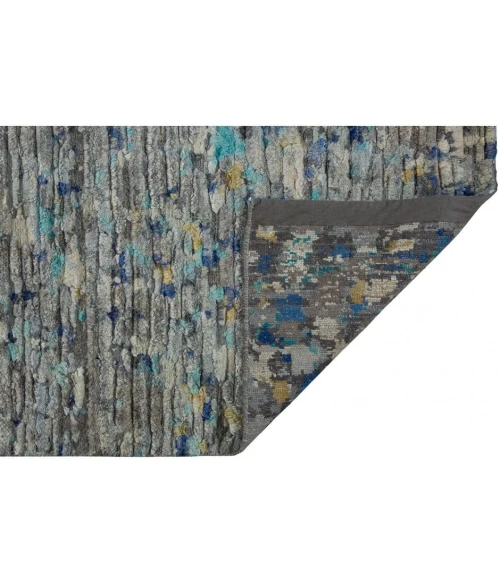 Harounian Intrigue Grey - Blue IN-110 10 ft. X 14 ft. Rectangle Rug
