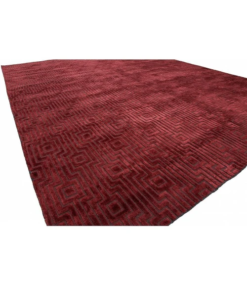 Harounian Latitude Burgundy LA-3029 10 ft. X 14 ft. Rectangle Rug
