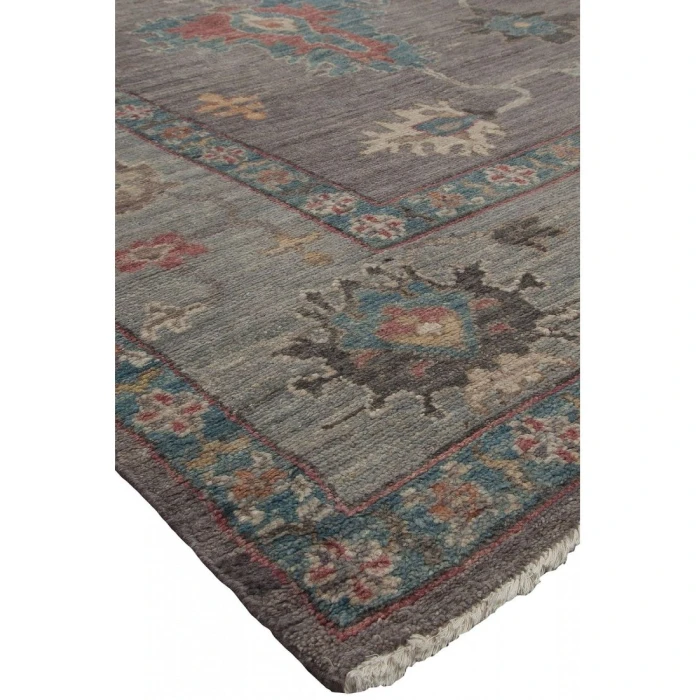 Harounian Majestic Oushak Plum-Grey MAJ-103 2 ft. 6 in. X 10 ft. Rectangle Rug