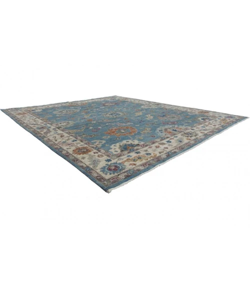 Harounian Majestic Oushak Blue-Ivory MAJ-104 9 ft. X 12 ft. Rectangle Rug