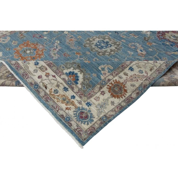 Harounian Majestic Oushak Blue-Ivory MAJ-104 2 ft. 6 in. X 10 ft. Rectangle Rug
