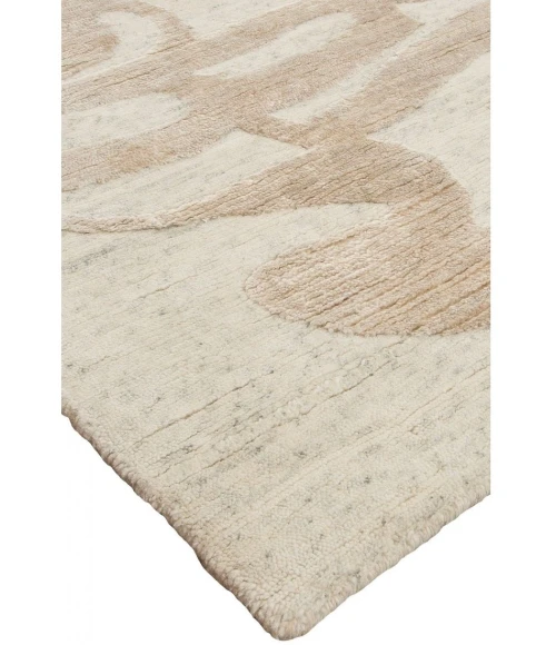 Harounian Spiral Ivory-Taupe SP-02 9 ft. X 12 ft. Rectangle Rug