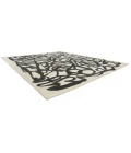 Harounian Spiral Ivory-Black SP-03 8 ft. X 10 ft. Rectangle Rug