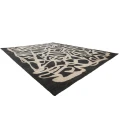 Harounian Spiral Black-White SP-04 6 ft. X 9 ft. Rectangle Rug