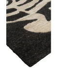 Harounian Spiral Black-White SP-04 6 ft. X 9 ft. Rectangle Rug