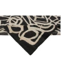 Harounian Spiral Black-White SP-04 6 ft. X 9 ft. Rectangle Rug