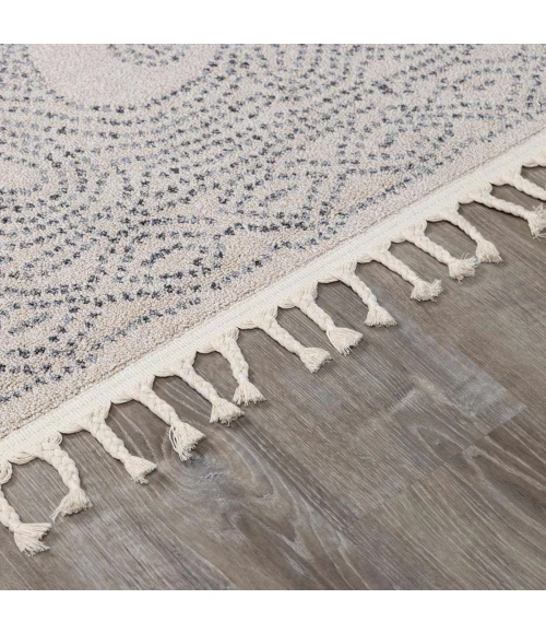 Hauteloom Birdwood White BRDWD 6ft.7in. x 9ft. Rect. Rug