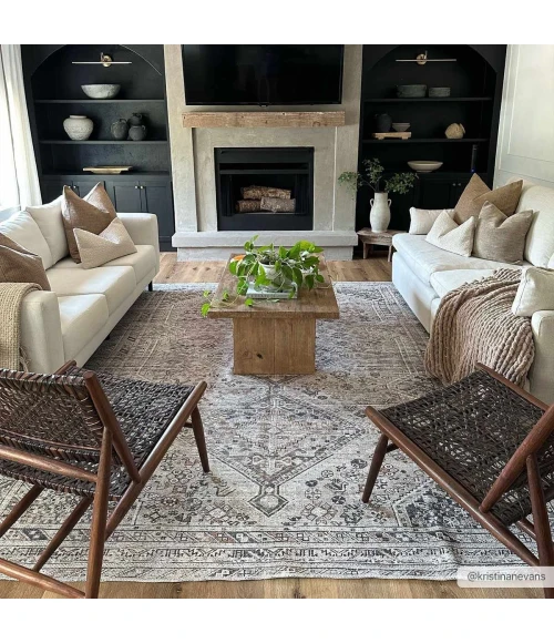 Hauteloom Barny Ivory SAMABARNYA5 5ft.3in. x 7ft.3in. Rect. Rug