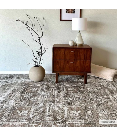 Hauteloom Hera Tan HMABHERAW25 2ft.7in. x 10ft. Rect. Rug