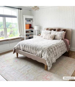 Hauteloom Bozkurt Lambswool, Cloud Gray, Multi Brown, Dark Grey, Smoke BOZK 5ft.3in. x 7ft. Rect. Rug