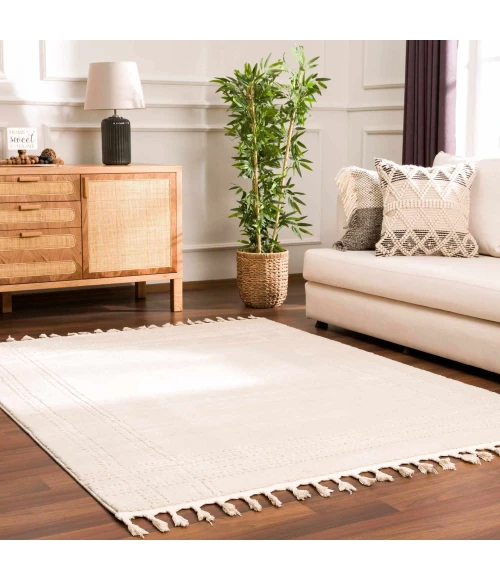 Hauteloom Ryuu Bone HDEURYUU8A3 5ft.3in. x 7ft. Rect. Rug