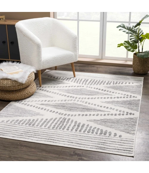 Hauteloom Tigris Grey TGS2327 2ft.7in. x 7ft.3in. Rect. Rug