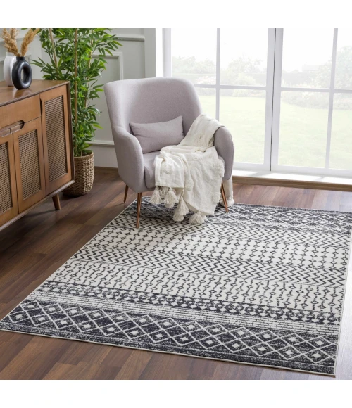 Hauteloom Alamea Black CON 5ft.11in. Square Rug