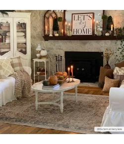 Hauteloom Fang Dark Blue SLLIFANG825 6ft.7in. Round Rug