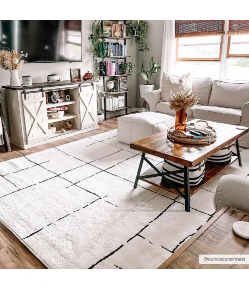Hauteloom Koume Rose Cream SFEBKOUMEA1 6ft.7in. x 9ft. Rect. Rug