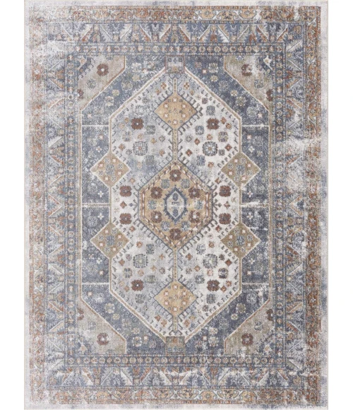 Hauteloom Afya Dark Blue SLLIAFYA890 7ft.10in. x 10ft. Rect. Rug
