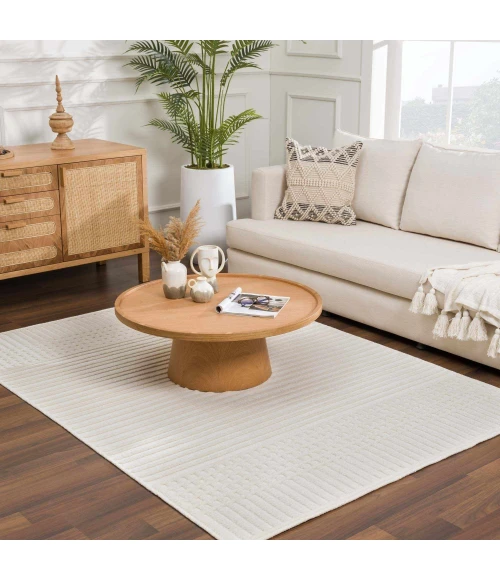 Hauteloom Rhun White SLYBRHUN8A1 7ft.10in. x 10ft.1in. Rect. Rug