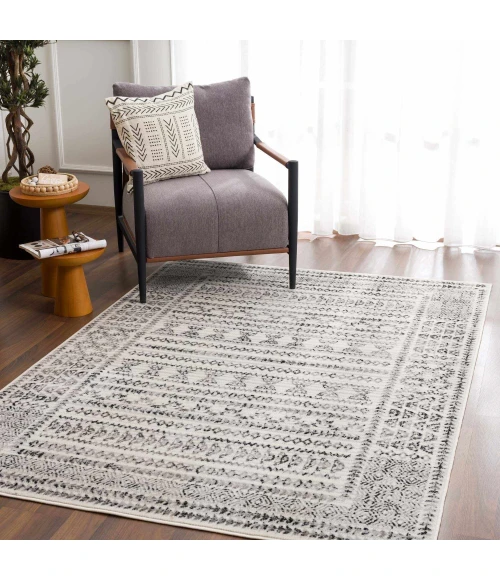 Hauteloom Greig Black GREI 4ft.3in. x 5ft.7in. Rect. Rug