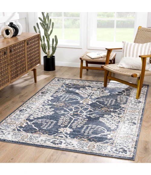 Hauteloom Scalby Navy SCALB 7ft.9in. x 9ft.6in. Rect. Rug