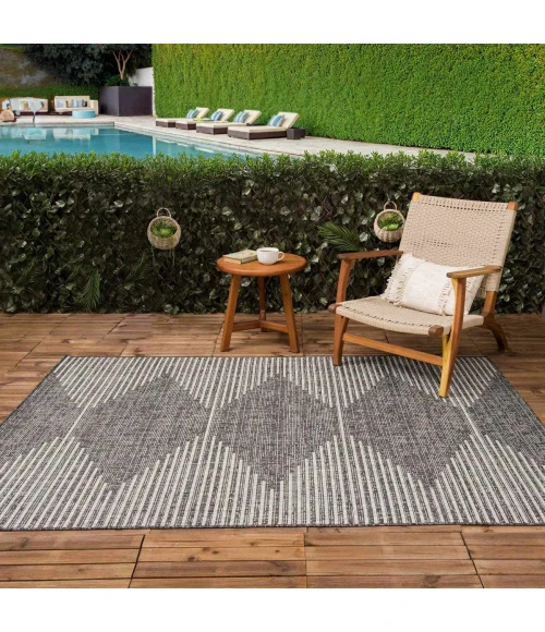 Hauteloom Stephan Charcoal STPPO 7ft.10in. Square Rug