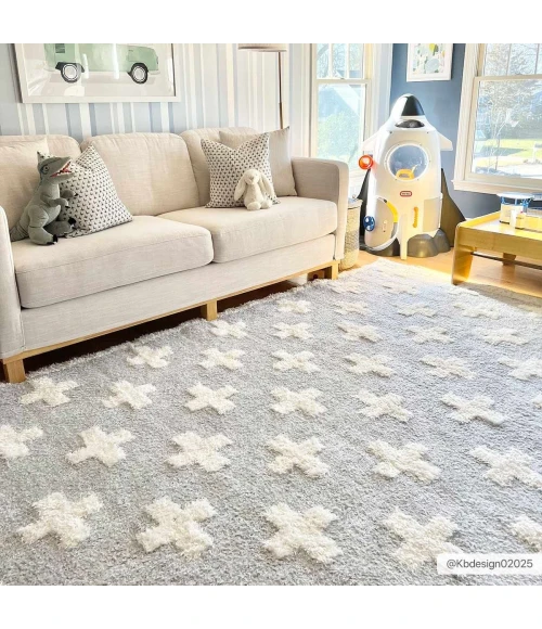 Hauteloom Satu Light Gray, Dark Grey, Cloud Gray, Smoke, Gray SRDGSATU8A3 6ft.7in. x 9ft. Rect. Rug