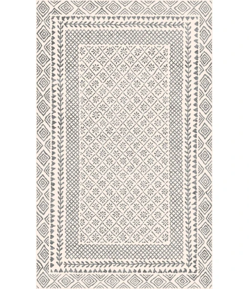 Hauteloom Burdette Charcoal BRDT 5ft.3in. x 7ft.3in. Rect. Rug